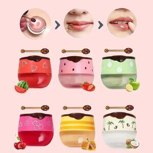 6pcs Honey Lip Balm, Moisturizing Lip Mask With Propolis Stick